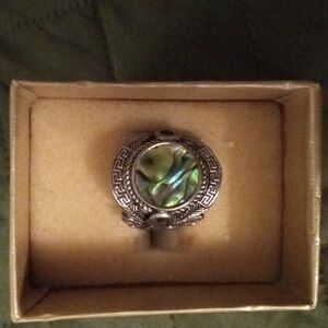 NWT abalone ring size 10
